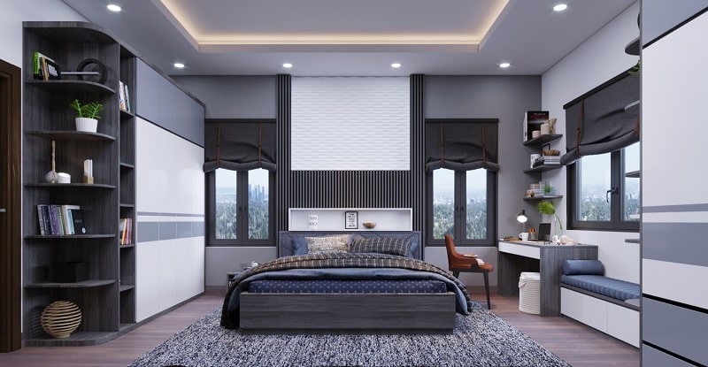 Mẫu thiết kế nội thất chung cư 3 phòng ngủ đẳng cấp