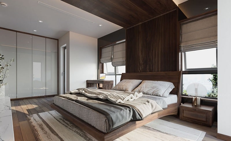 Mẫu thiết kế nội thất phòng ngủ master đẹp, hiện đại