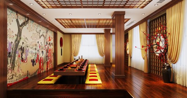 Mẫu thiết kế phòng vip nhà hàng Nhật ấn tượng 